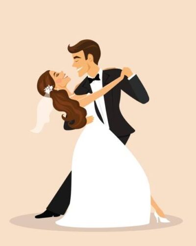 Home 3 graphic of wedding couple dancing