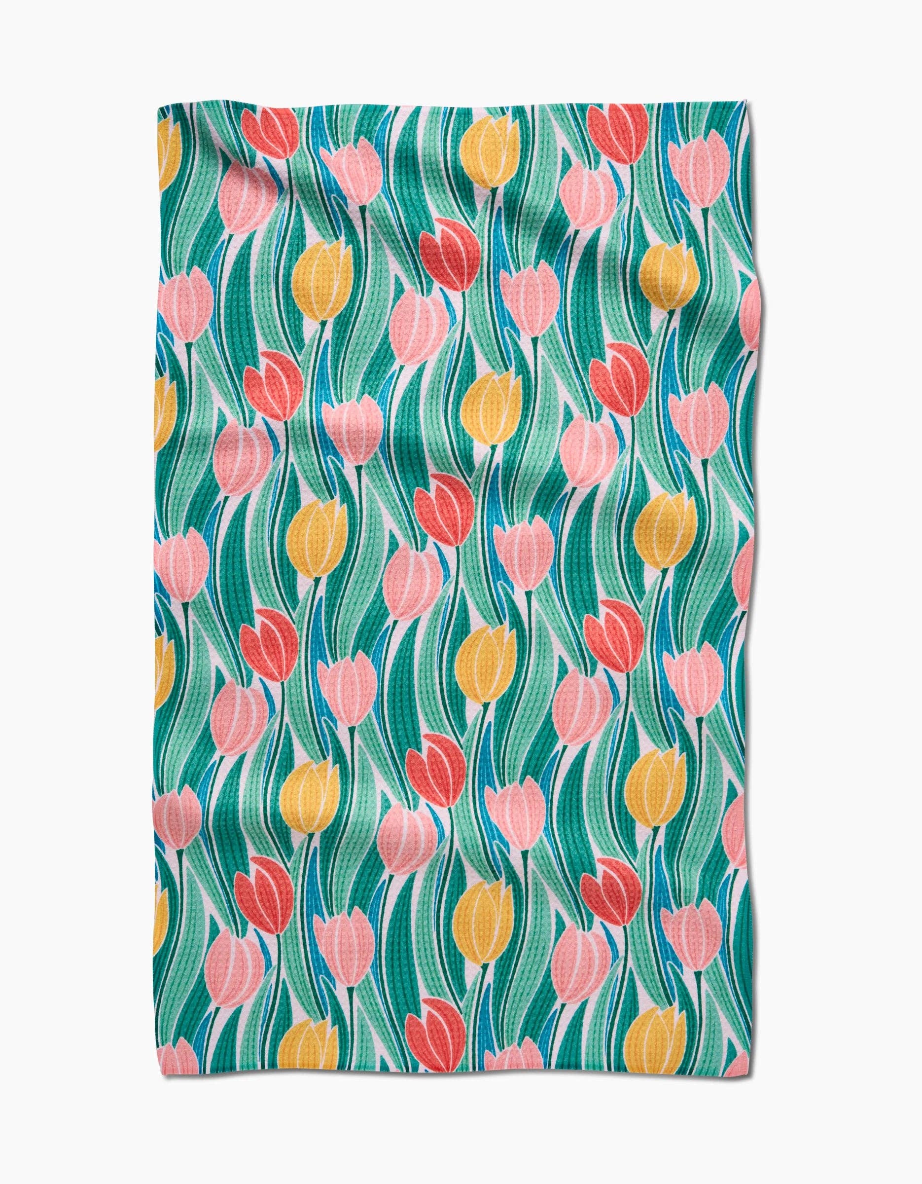 Tranquil Tulips Tea Towel 1 Tranquil Tulips Tea Towel