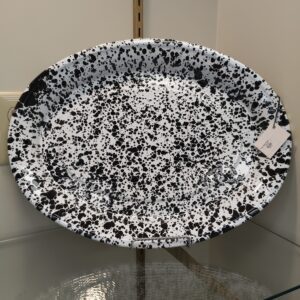 Crow Canyon Home Enamelware Oval Platter, 18 inch