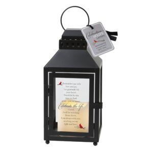Celebration of Life Memorial Lantern with Sentiment 5920B
