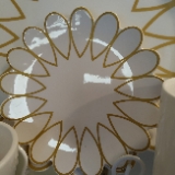 Coton Colors by Laura Johnson Scallop-Edge Gold Salad Plate