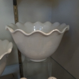 Coton Colors by Laura Johnson Signature White 9" Ruffle Bowl