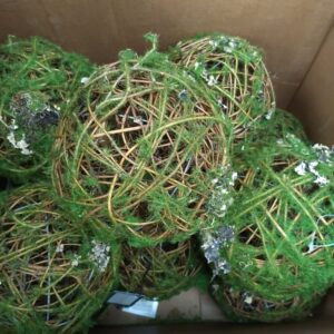 Napa Floral Collection-Mossy Wrapped Twig ORB 6 Inches
