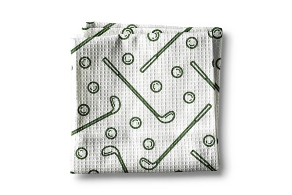 Golf Golfer Fathers Day Men Kitchen Towel Waffle Gifts
