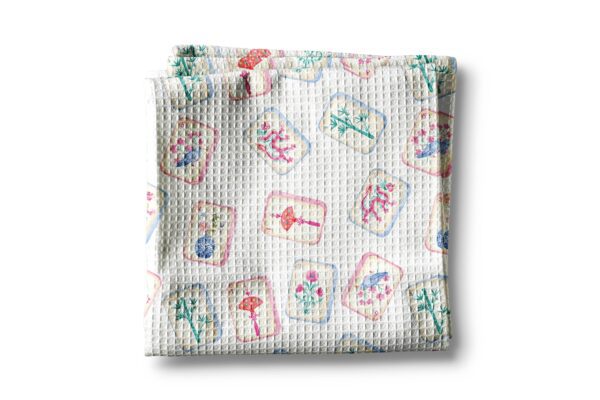 Mahjong Kitchen Towel Mah jongg Tile Game Decor Hostess Gift