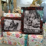 Mud Pie Large Tortoise Acryl Block Frame; 6 1/2 " x 8 1/2 "