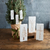 Mud Pie White Christmas Ornament, Tree