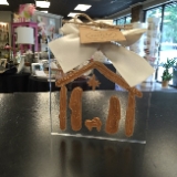 Mud Pie Gold Acrylic Ornament, Nativity