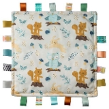 Taggies Lovey for Baby Security Blankets Original Comfy Blanket with Sensory Tags, 12 x 12-Inches