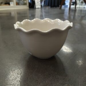 Coton Colors Signature White Ruffle Bowl