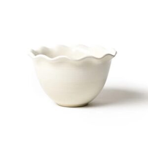 Coton Colors by Laura Johnson Signature White 9" Ruffle Bowl