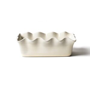 Coton Colors Signature White Ruffle Loaf Pan