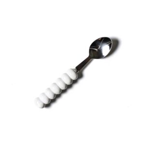 Coton Colors by Laura Johnson Signature White Knob Serving Spoon