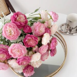 19'' Silk Ranunculus Single Spray Flowers, Spring Ranunculus