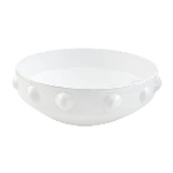 Mud Pie Beaded Serving Bowl, White