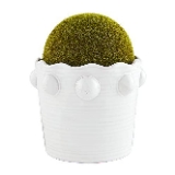 Mud Pie Beaded Faux Moss Pot, Large