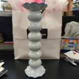 Coton Colors by Laura Johnson: Large Ruffled Knobbed Smoke Candle Holder