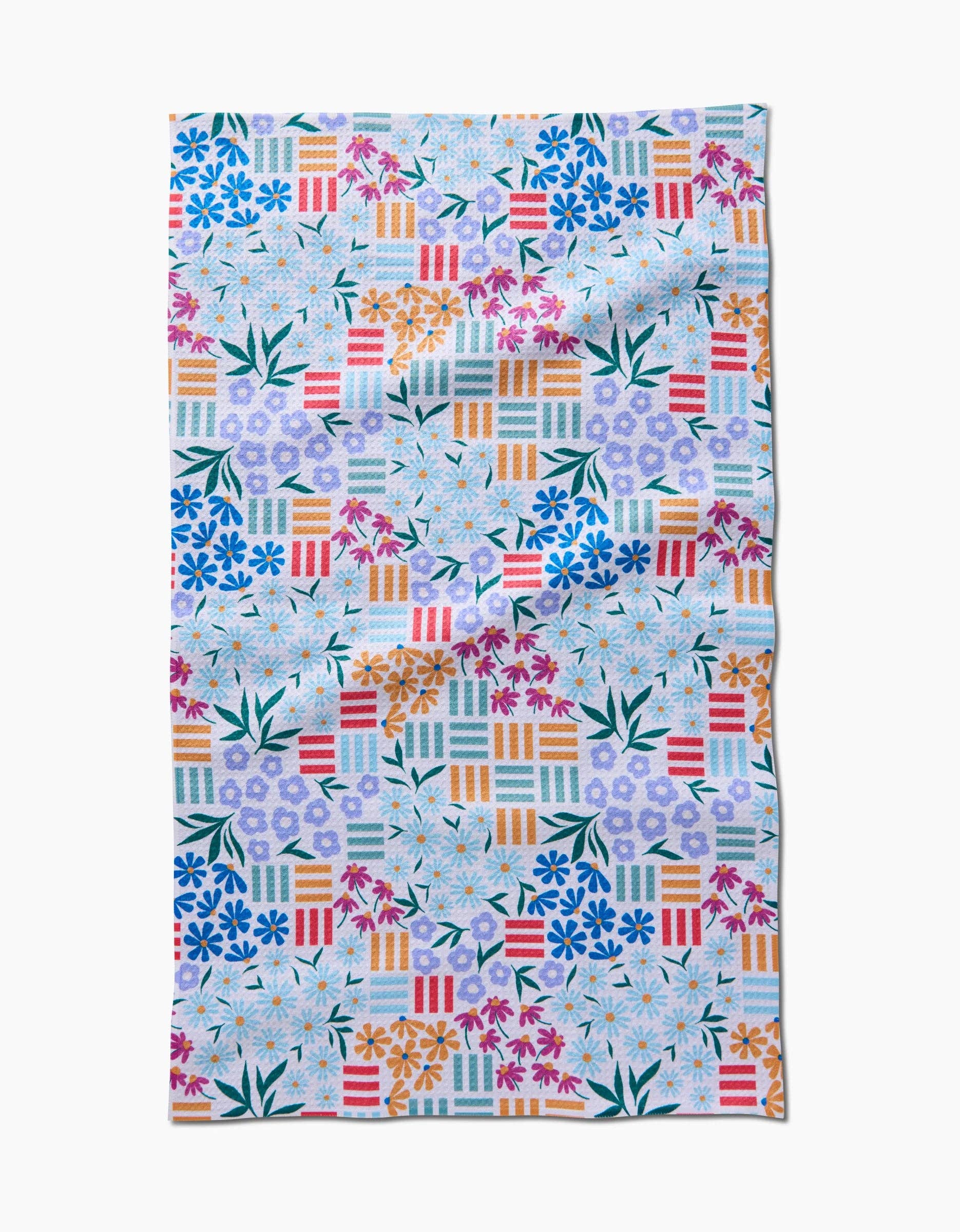 Floral Garden Tea Towel 1 Floral Garden Tea Towel