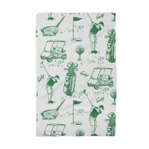 Golf Golfer Fathers Day Men Kitchen Towel Waffle Gifts