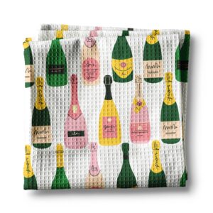 Champagne Celebrate Birthday Yay Congrats Kitchen Towel