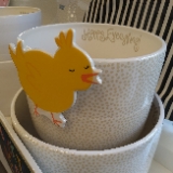 Ceramic Round Serving Bowl, 144 Cups, Modern Decor, Neutral Color, Dip, Cocktails