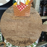 Happy Everything Big Wood 16" Serving Board