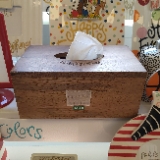 Mini Wooden Rectangle Tissue Box by Happy Everything