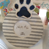 Stone Medium Stripe Mini 8.5" Round Frame