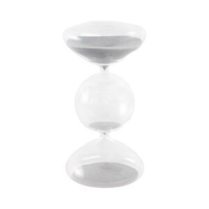 Clear 8x4 in. Glass 30-minute Large Bubble Sandtimer
