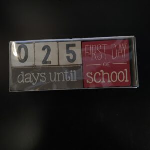 Mud Pie Teacher Break Countdown Block Set