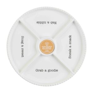 Mud Pie Circa Divided Tray, White