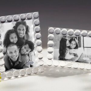 Mud Pie 5x7 Beaded Acrylic Frame; 8 " x 6 "