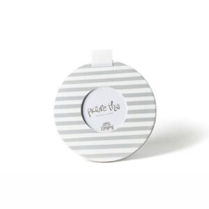 Happy Everything Stone Medium Stripe Mini 8.5" Round Frame