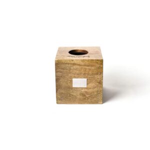 Happy Everything Mini Square Wood Tissue Box by Happy Everything