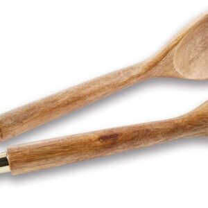 Mud Pie Wood Salad Serving Tongs