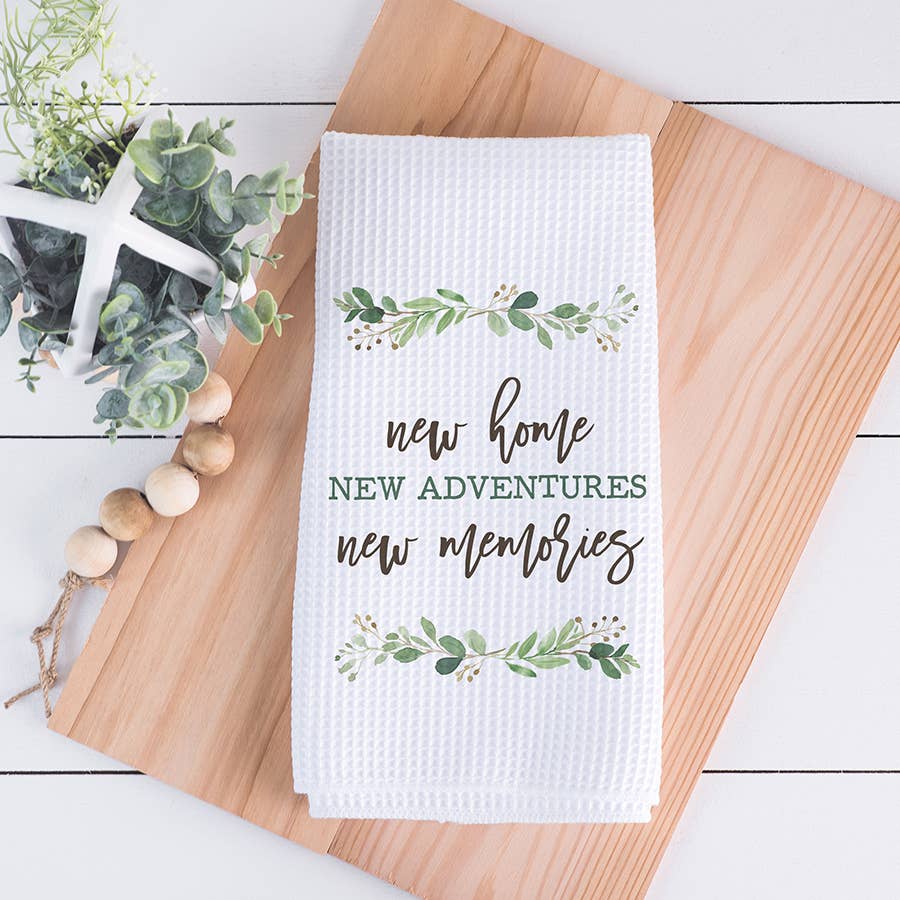 New Home Kitchen Towel, Housewarming Dish Towel, Tea Towel 1 New Home Kitchen Towel, Housewarming Dish Towel, Tea Towel