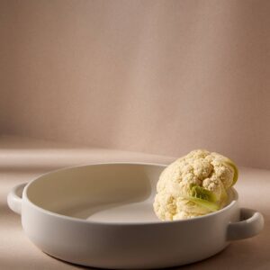 Stoneware Serving Plate with Handles 13.4"