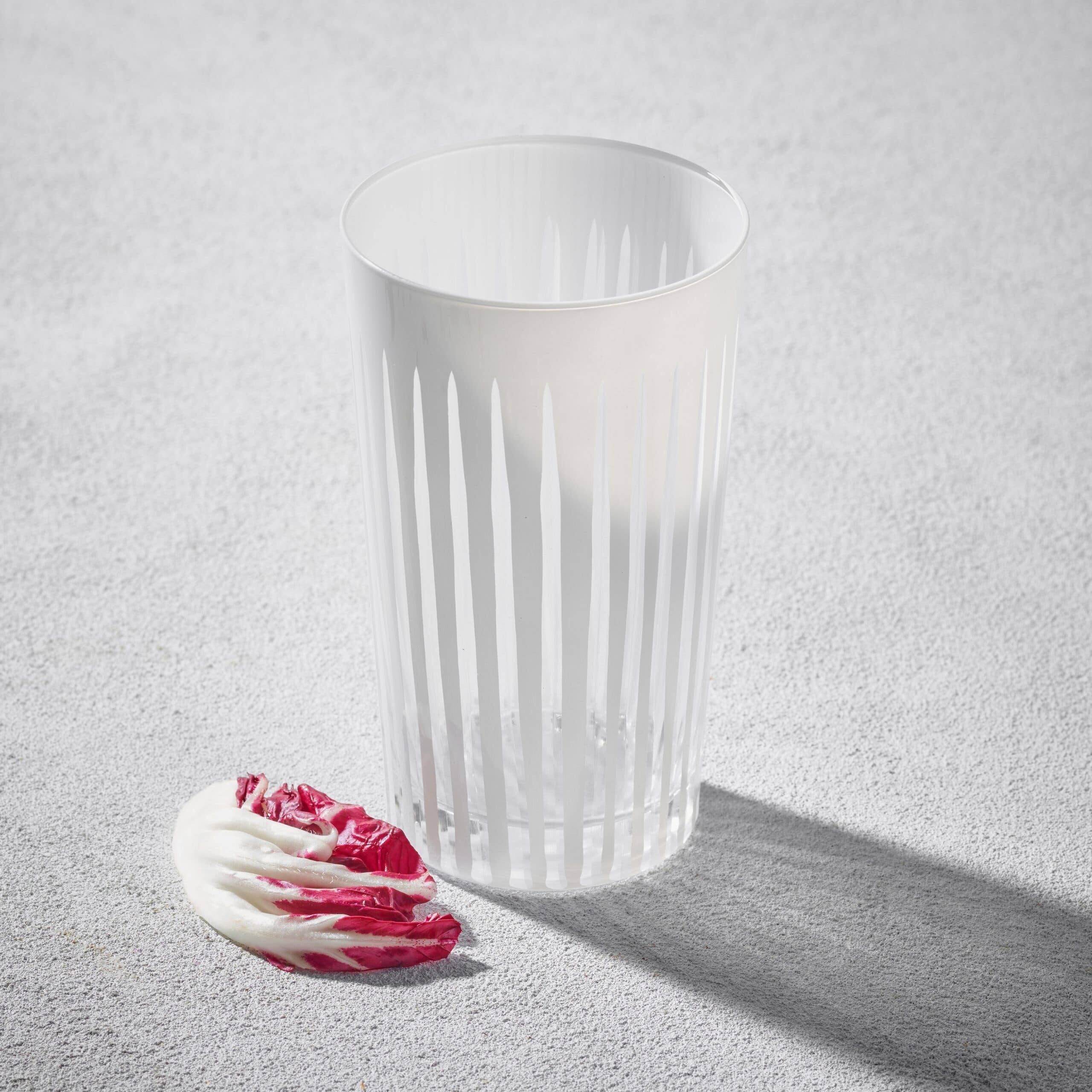 Vikko Decor - Timeless, 15.5 Oz Highball Water Glass, White 1 Vikko Decor - Timeless, 15.5 Oz Highball Water Glass, White