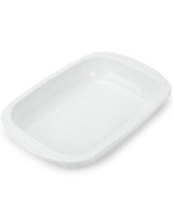 Golden Rabbit Solid White Enamelware Collection 3 Quart Baking Pan