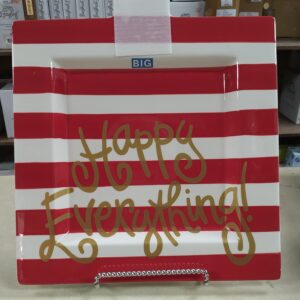 Happy Everything Big Square Platter