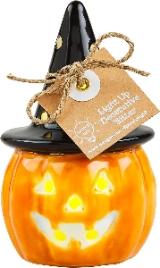 Mud Pie Light Up Holiday Sitter  Pumpkin | Interchangable Sitter for Base