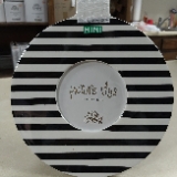 Happy Everything !TM - Black Medium Stripe Mini 8.5 Round Frame