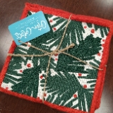 Balsam and Berry Print Cocktail Napkins Set of 4