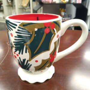 Holly Ruffle Mug
