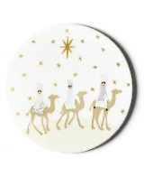 Coton Colors Neutral Nativity Round Trivet
