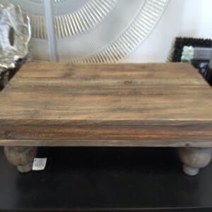 Mud Pie Wood Footed Serving Stand