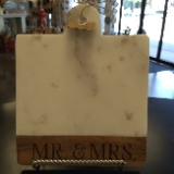 Mud Pie Small Mrs Marble Board, 9 1/2 x 7 3/4