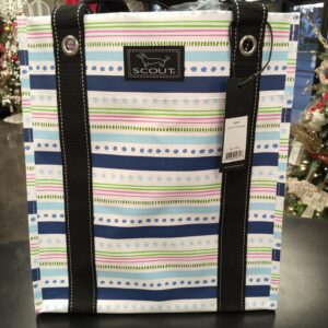 SCOUT Bagette Market Tote - Large Reusable Grocery Bag with Burst-Proof Bottom, Two Sets of Straps, Double Capacity, Folds Flat to Store