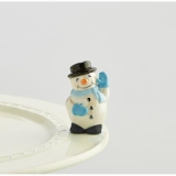 Nora Fleming Snowman Frosty Mini