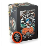 Bones Coffee Medium Roast Bnes Cups | 12 ct. Single Serve French Vanilla Creamy Vanilla Flavored Coffee Pods